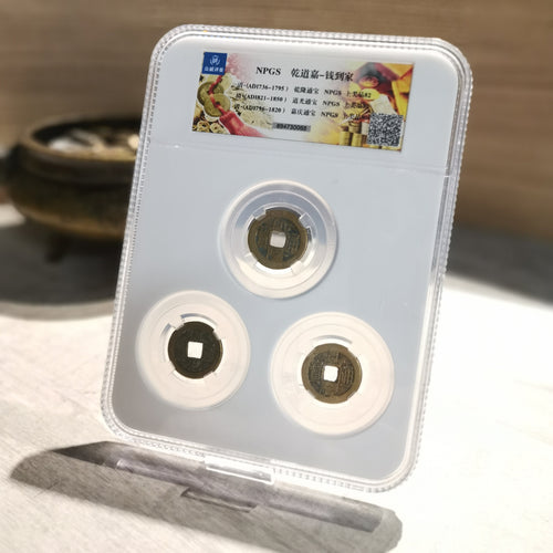 「錢到家」評級真幣風水擺件